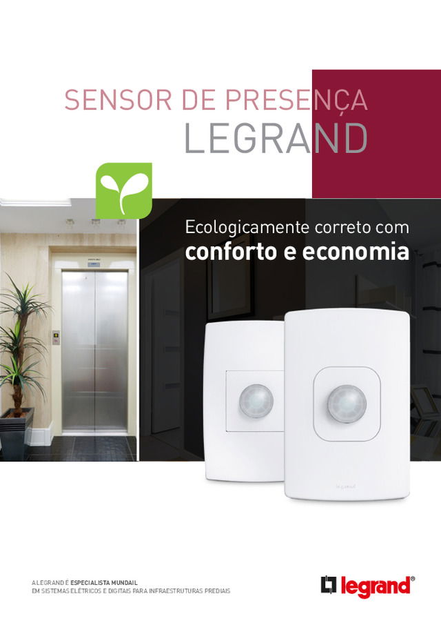 Sensores de presença Legrand