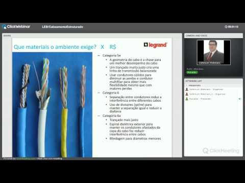 Vídeo Webinar sobre Cabeamento Estruturado
