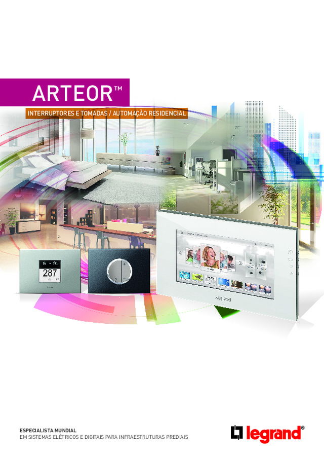 ARTEOR | Interruptores, tomadas para automação residencial - catálogo B2B
