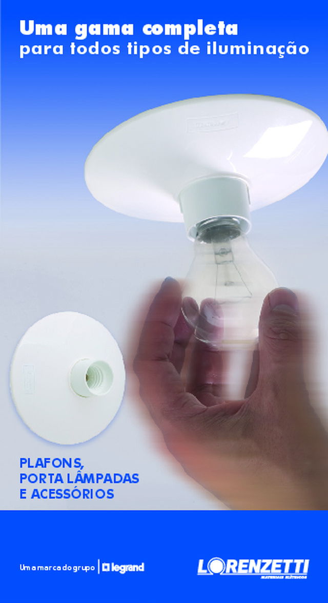 Plafons, porta lâmpadas e acessórios