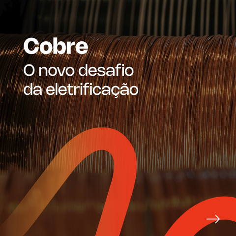O cobre agora desempenha um papel crucial na transição energética global