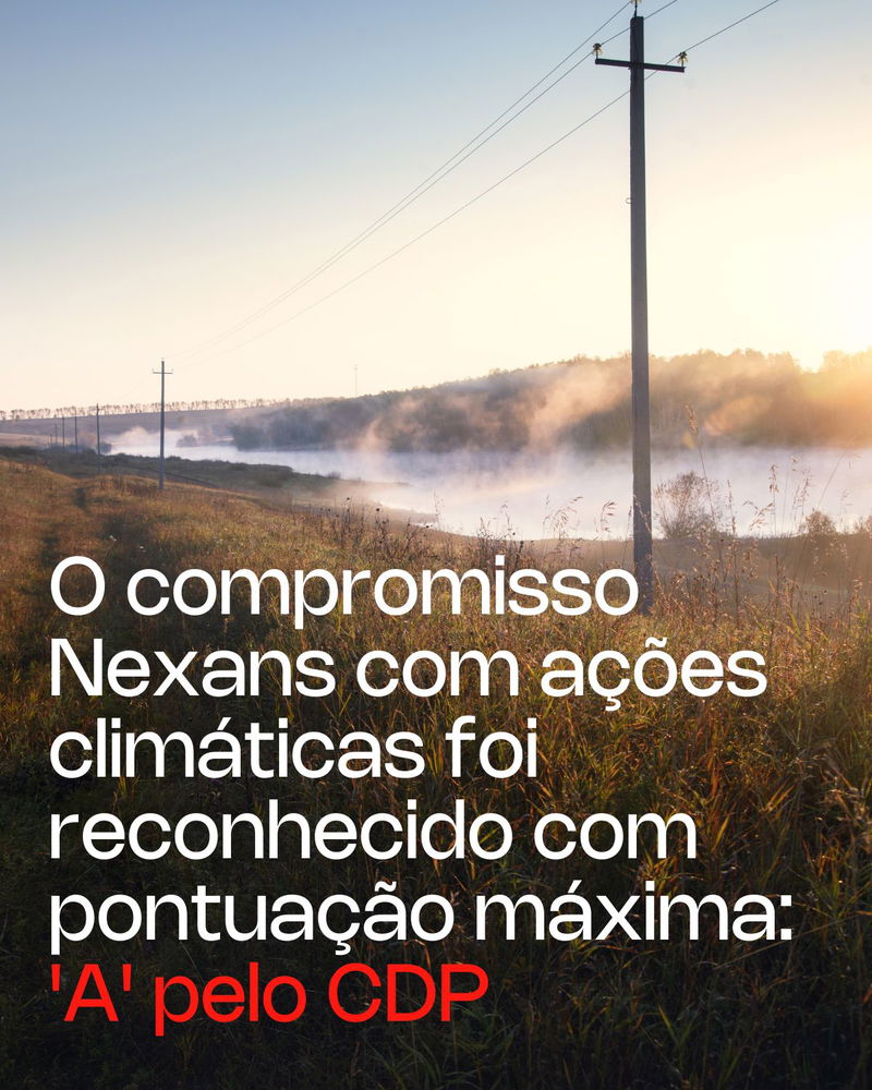 O compromisso Nexans com ações climáticas foi reconhecido com pontuação máxima: 'A' pelo CDP