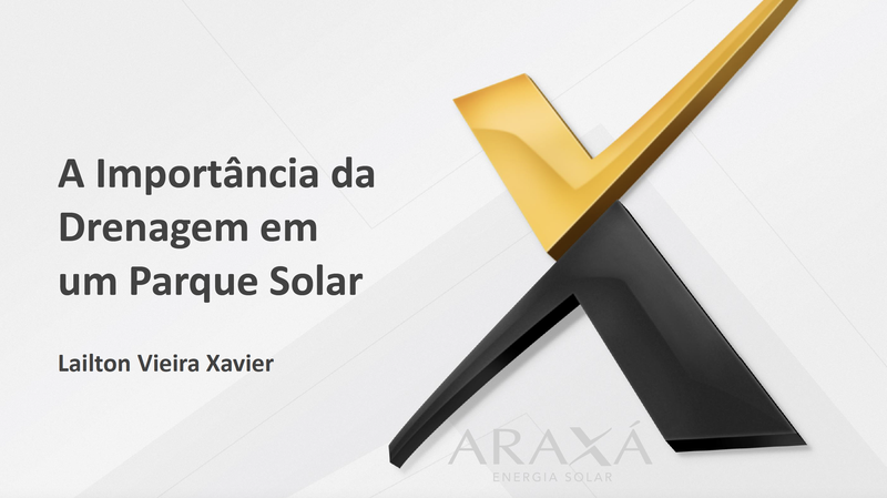 A importância da drenagem em um parque solar