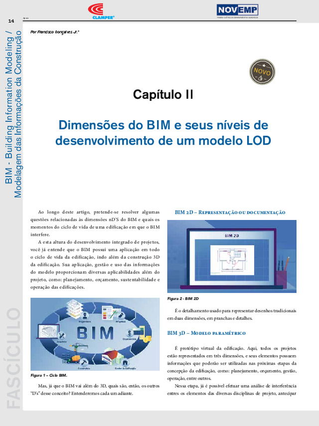 A ferramenta BIM nos projetos elétricos - Dimensões do BIM e seus níveis de desenvolvimento de um modelo LOD