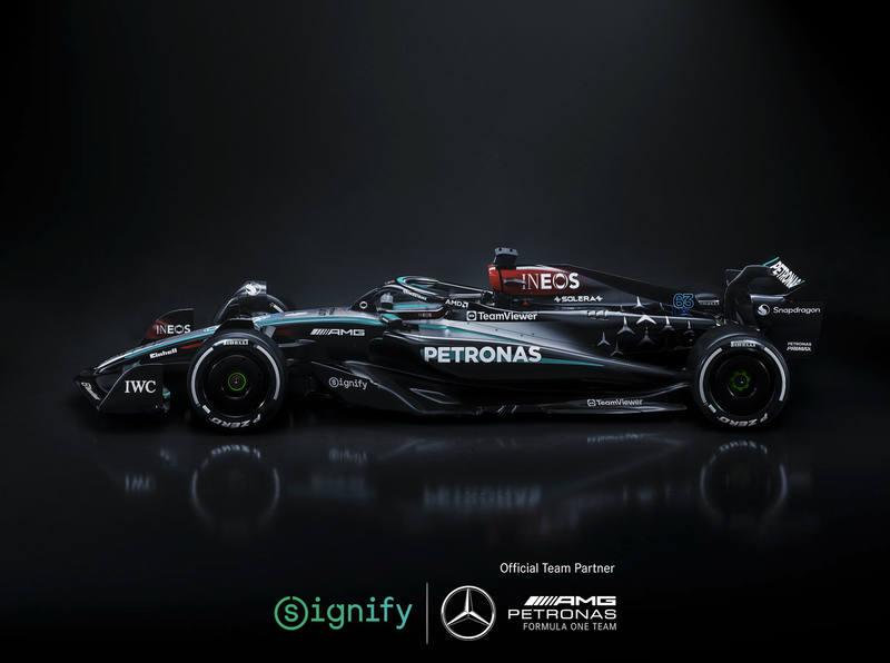 Signify e equipe de Fórmula 1 Mercedes-AMG PETRONAS lançam nova parceria