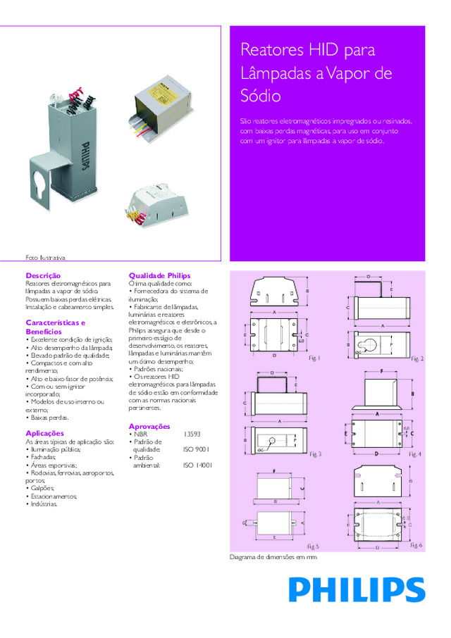 HID para Lâmpadas a Vapor de Sódio