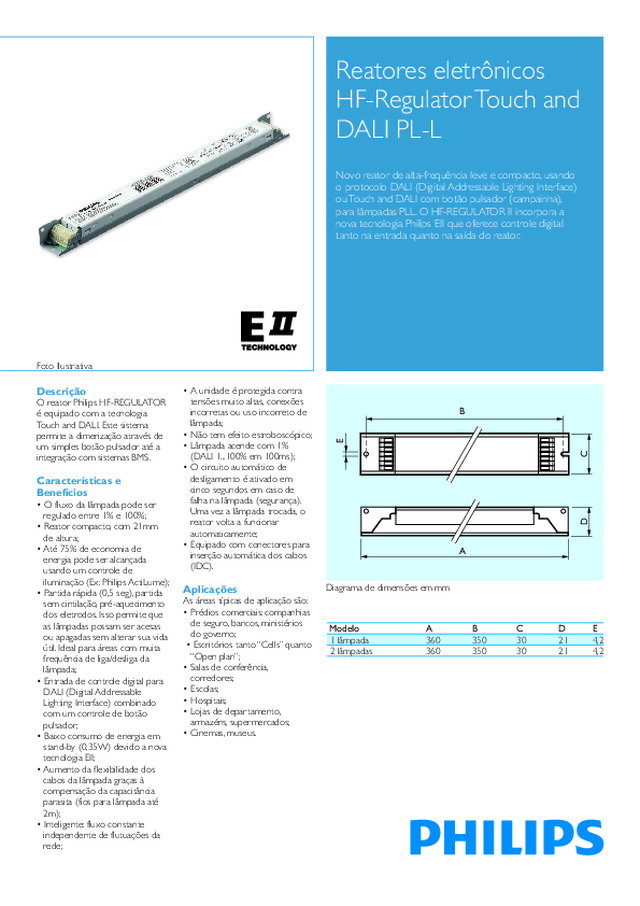 HF-Regulator Touch and DALI PL-L