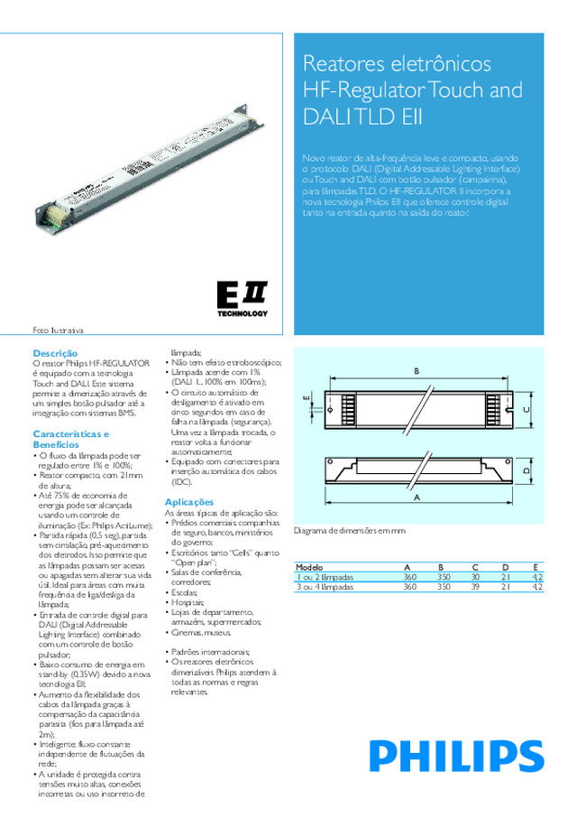HF-Regulator Touch and DALI TLD EII