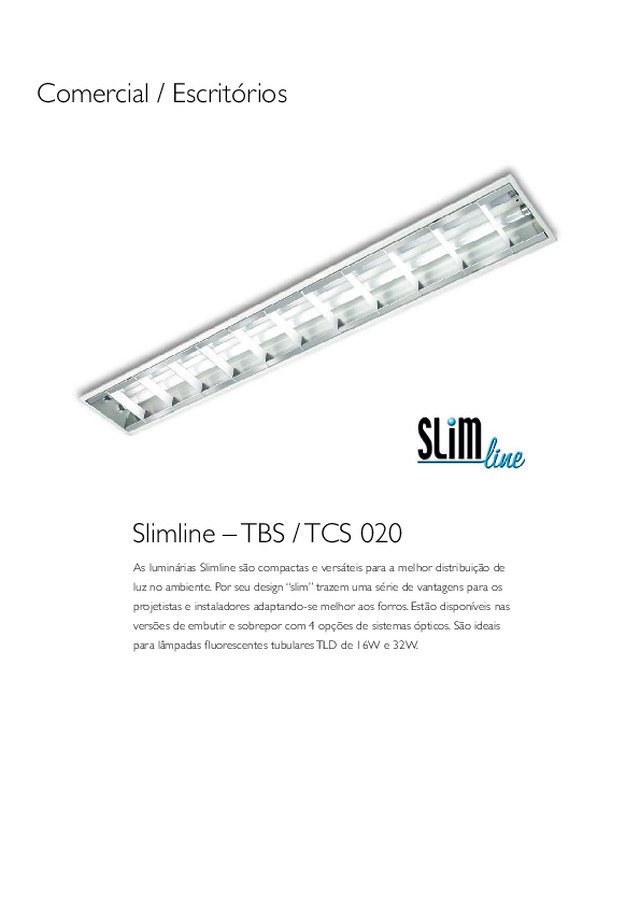 TBS / TCS 020 Slimline - catálogo