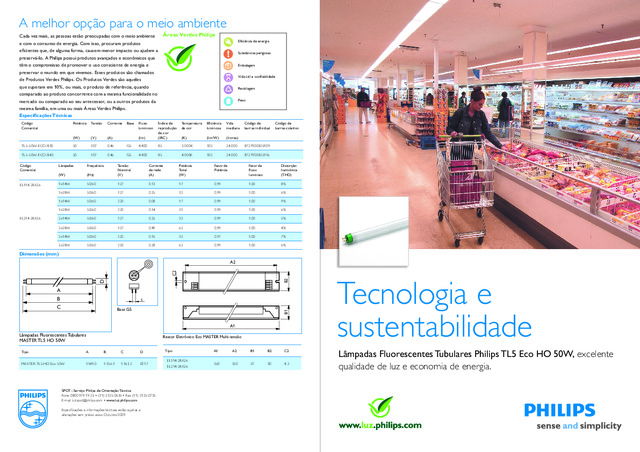 MASTER TL5 HO Eco 50W - Catálogo