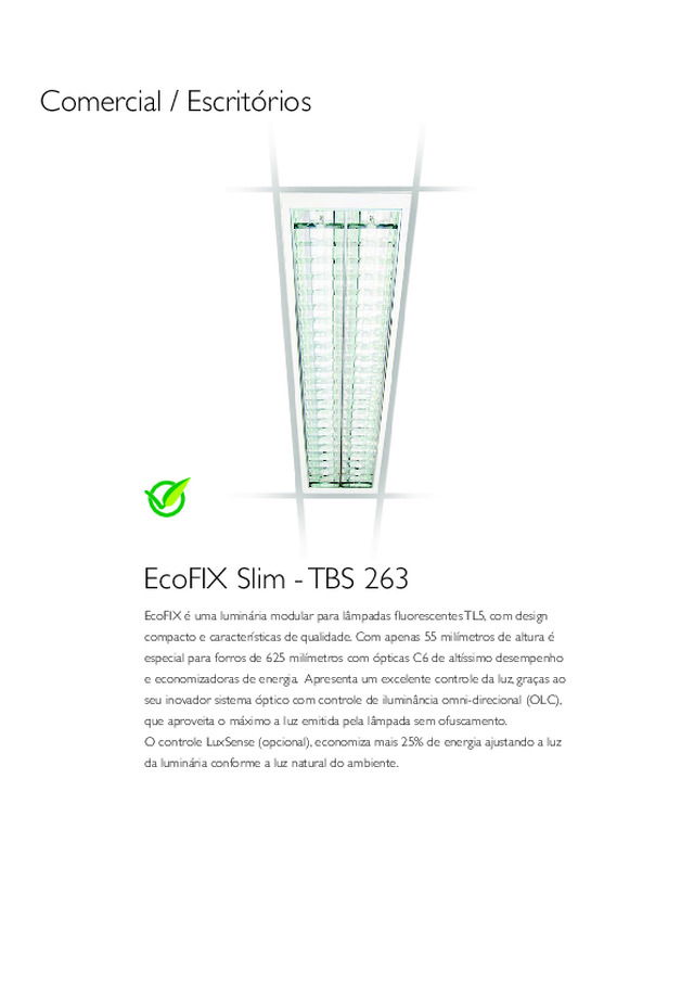 TBS / TCS 263 EcoFIX Slim - Catálogo