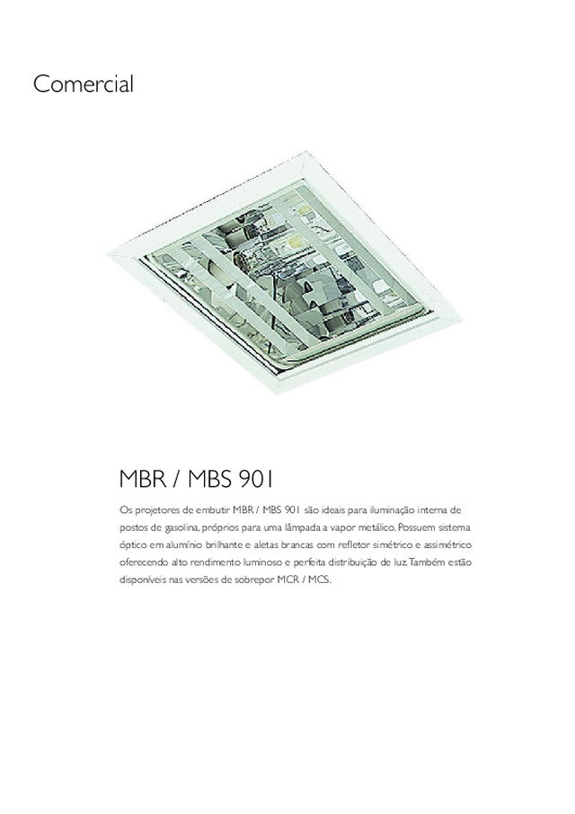 MBR 901 e MBS 901 - Catálogo