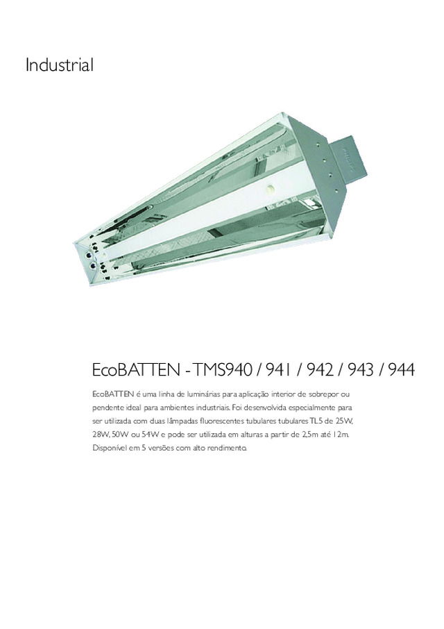 TMS940 / 941 / 942 / 943 / 944 EcoBATTEN  - Catálogo
