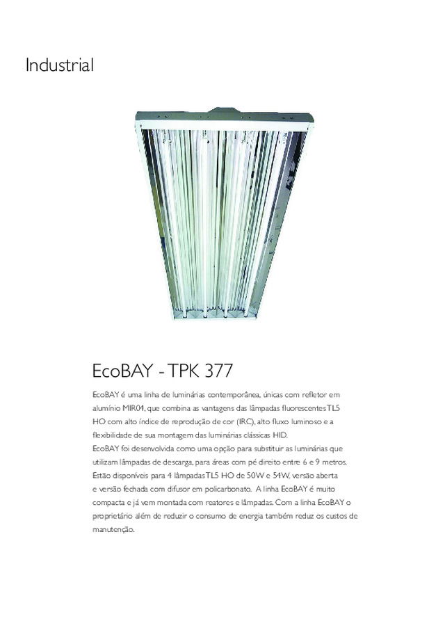 TPK 377 EcoBAY - Catálogo
