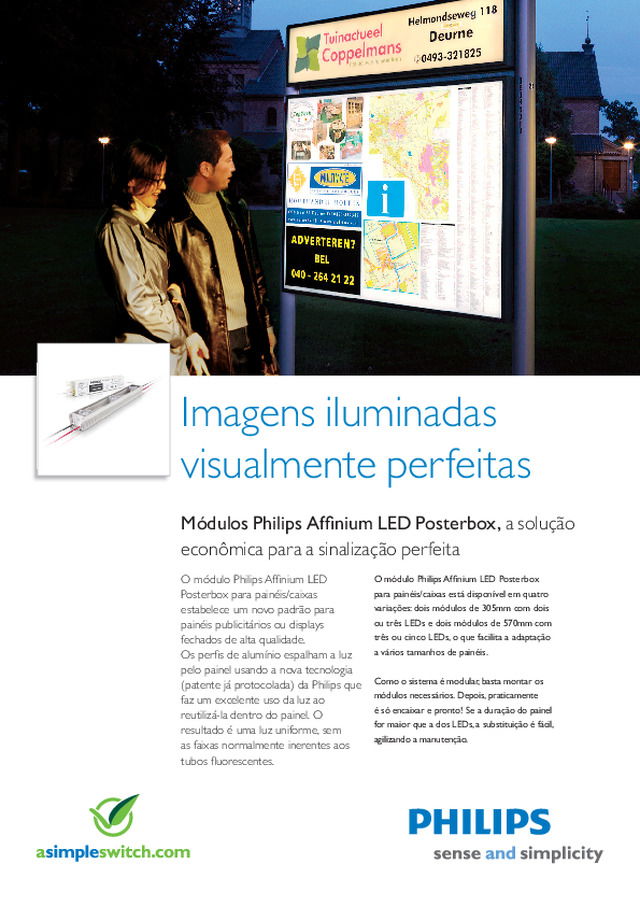 Affinium LED Posterbox - Catálogo Técnico