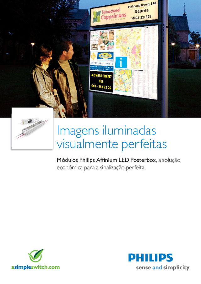 Affinium LED Posterbox - Folheto