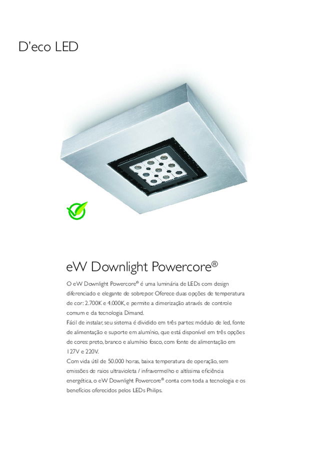 eW Downlight SM Powercore