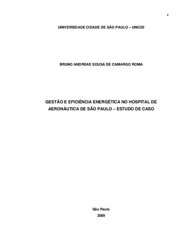 Gestão e eficiência energética no Hospital de Aeronáutica de São Paulo | Estudo de caso