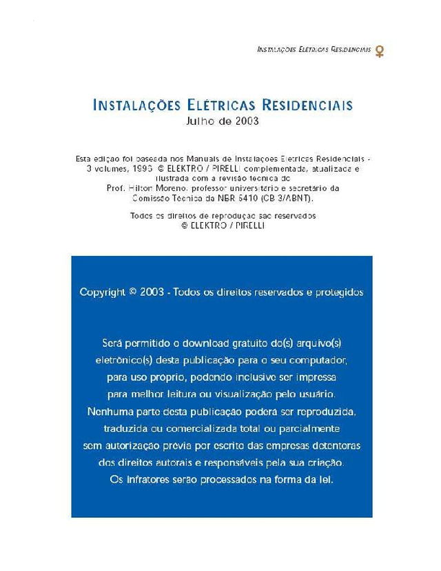 Manual de instalações elétricas residenciais