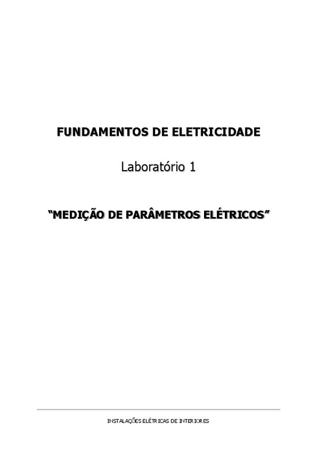 Curso de Instalações Eléctricas do Procobre - Fundamentos de eletricidade - Módulo I - Parte 4