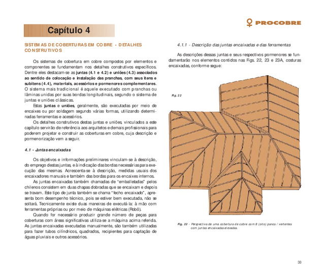 Tecnologia do cobre na arquitetura: cobertura de edifícios - Capitulo 4