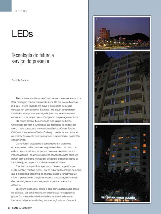 LEDs | Tecnologia do futuro a serviço do presente, por Nils Ericson