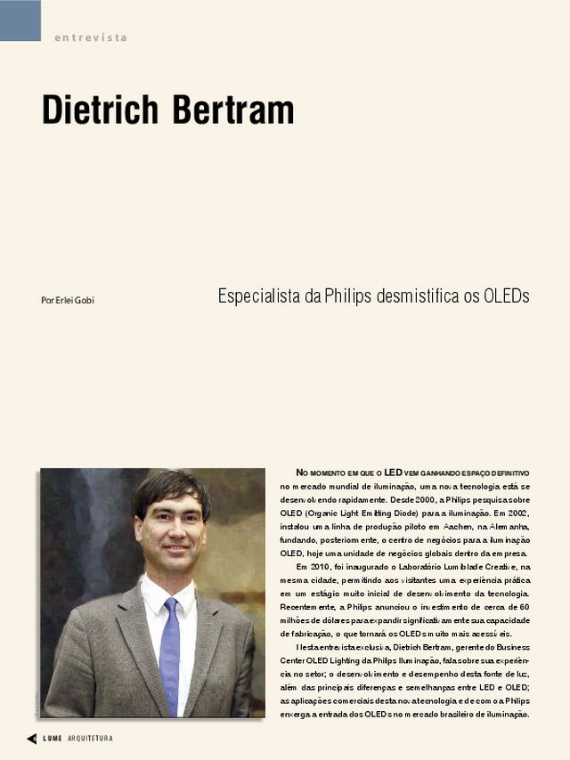 Entrevista ao especialista da Philips desmistifica os OLEDs, por Erlei Gobi