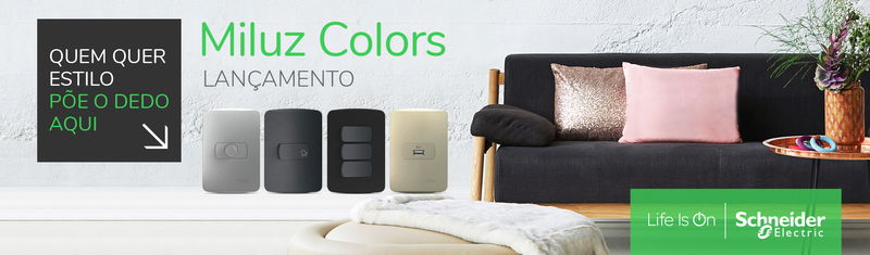 Schneider Electric lança a linha Miluz Colors