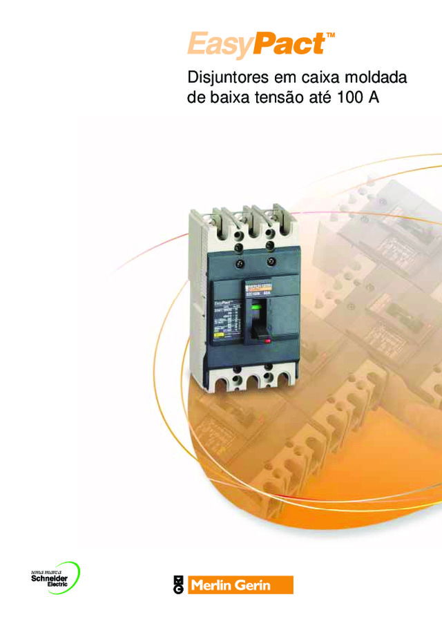 Catálogo de Disjuntores em Caixa Moldada Easypact até 100A