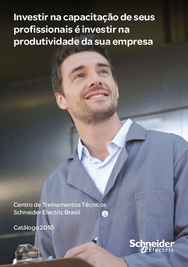 Catálogo de Treinamentos Técnicos Schneider Electric 2010