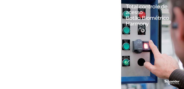 Total controle de acesso com o Botão Biométrico Harmony