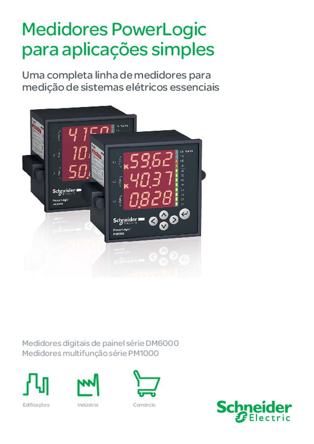 Panorama de medidores DM6000 e PM1000