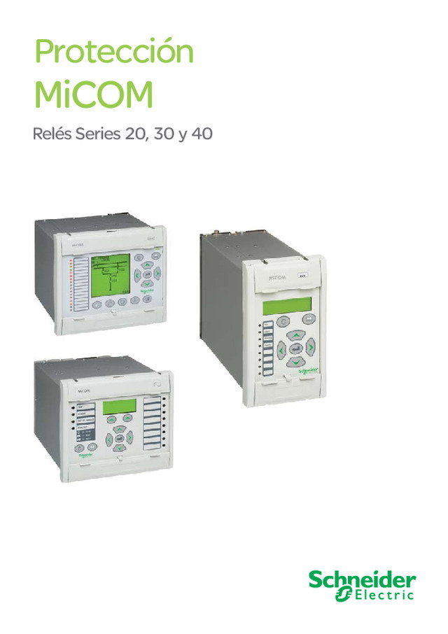 Catálogo Geral de Relés de Proteção MiCOM - Solução para aplicações em sistemas de Geração, Transmissão e Distribuição de energia.