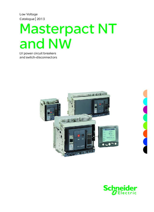 Catálogo Masterpact NT/NW - Disjuntores Caixa Aberta de 630 a 6300A