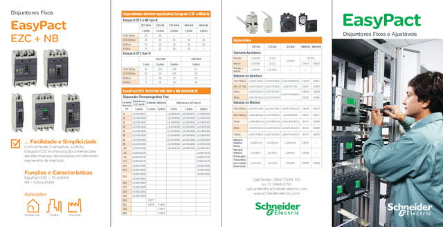 Guia Rápido Easypact  EZC e CVS - Disjuntores de 15 a 600A