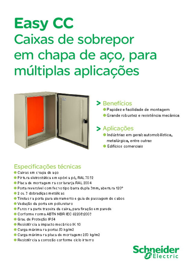 Caixas de sobrepor metálicas Easy CC