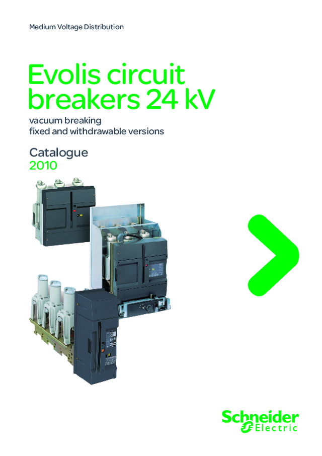 Catálogo Disjuntor de Média Tensão a vácuo - Evolis 24kV