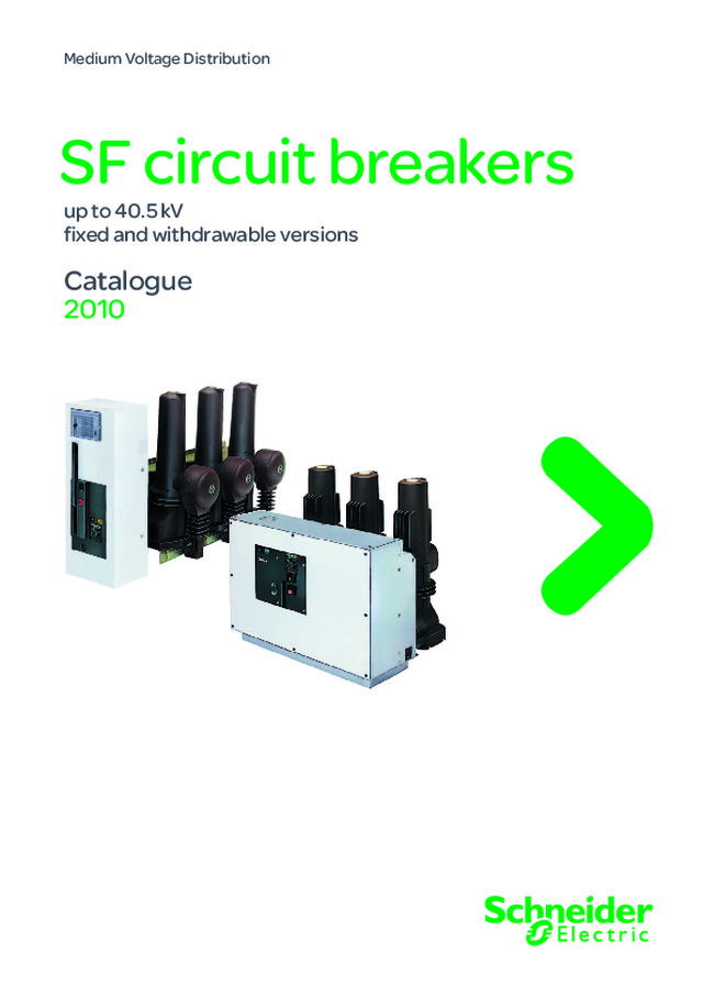 Catálogo Disjuntor de Média Tensão a gás - SF