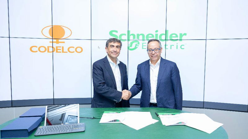 Codelco e Schneider Electric assinam acordo para impulsionar a digitalização e a eficiência energética na mineração