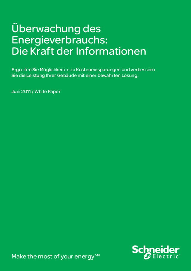 Überwachung des Energieverbrauchs: Die Kraft der Informationen