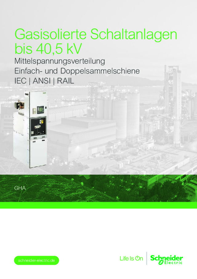Gasisolierte Schaltanlagen bis 40,5 kV