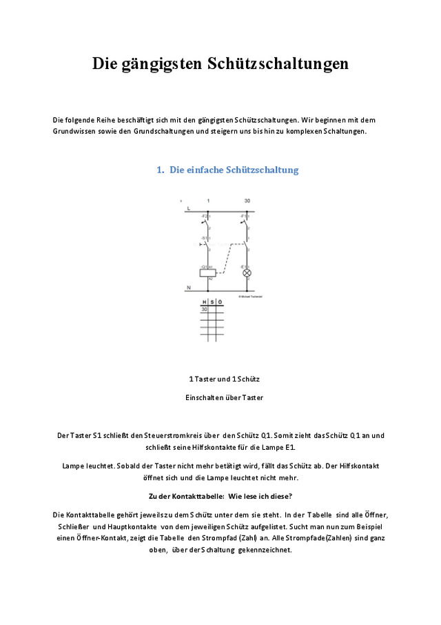 Die gängigsten Schützschaltungen – Alle Informationen auf einen Blick