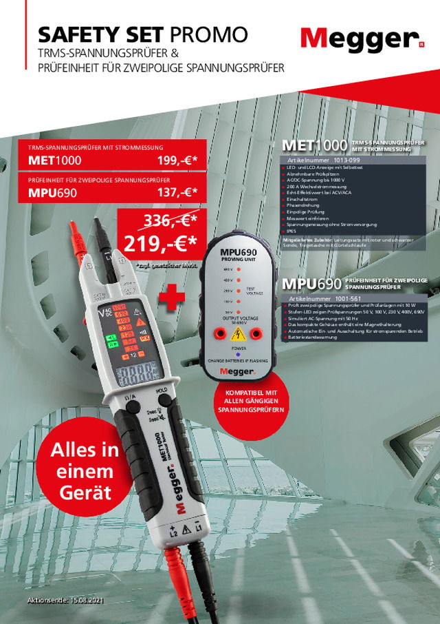 Das SAFETY SET von Megger
