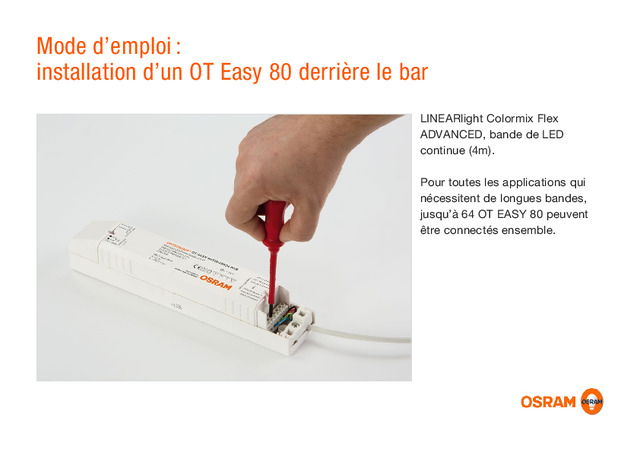 Mode d’emploi : installation d’un OT Easy 80 derrière le bar
