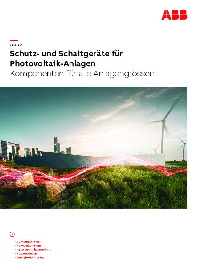Schutz- und Schaltgeräte für Photovoltaik-Anlagen