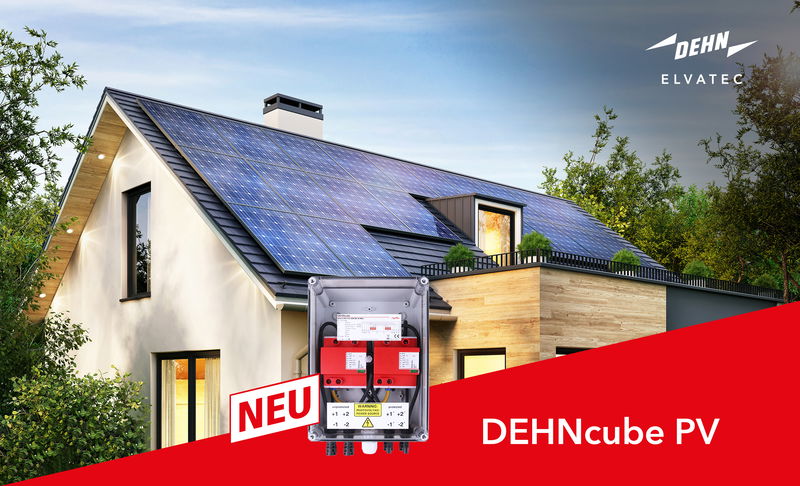 DEHNcube PV: Überspannungsschäden vermeiden, PV-Anlagen schützen