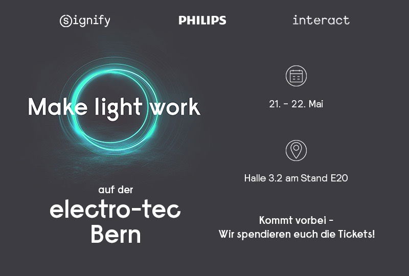 PHILIPS & Interact live auf der electro-tec in Bern!