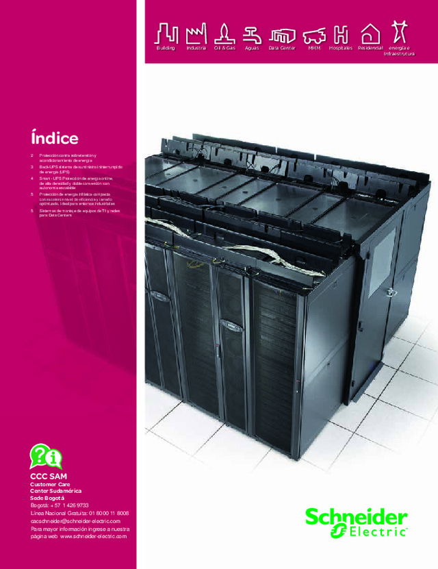 Lista de precios 2015 Schneider Electric - capítulo 6 Sistemas de suministro ininterrumpido de energía UPS