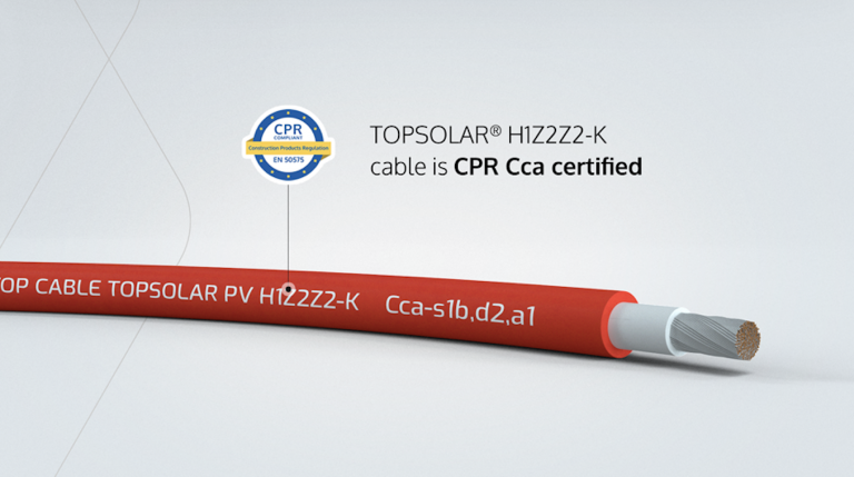 Topsolar H1Z2Z2-K, el cable solar con la máxima certificación CPR