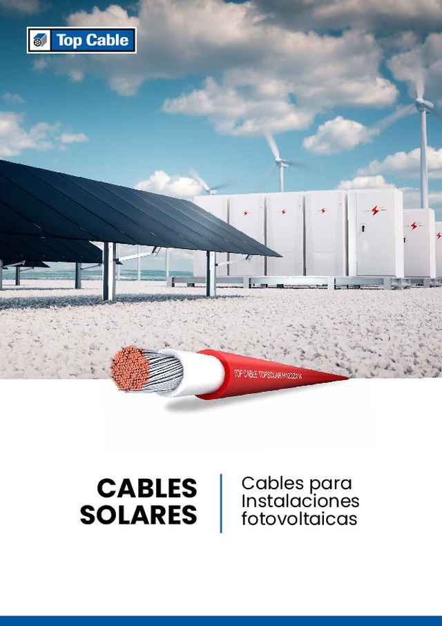 Catálogo cables solares Top Cable